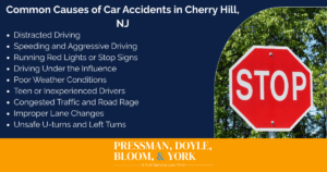 Common causes of car accidents in Cherry Hill, NJ