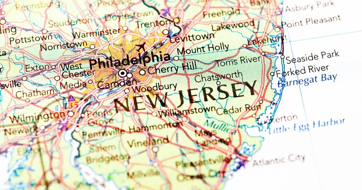 Map of New Jersey
